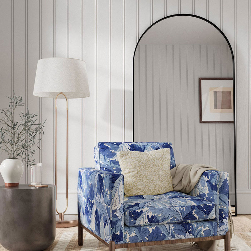 226921 Mallow Simply Morris Linen Fabric by Morris & Co