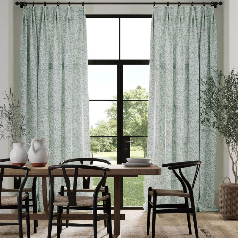 226923 Standen Simply Morris Cochineal/Willow Fabric by Morris & Co