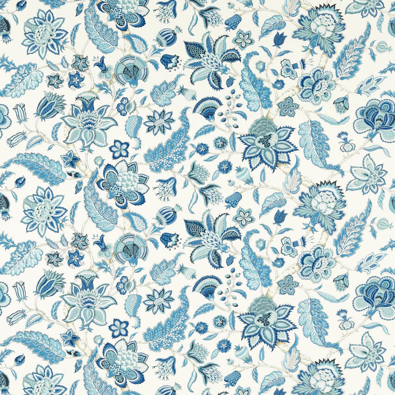 226936 Newnham Courtney Indoor Outdoor Prints Indigo Fabric by Sanderson