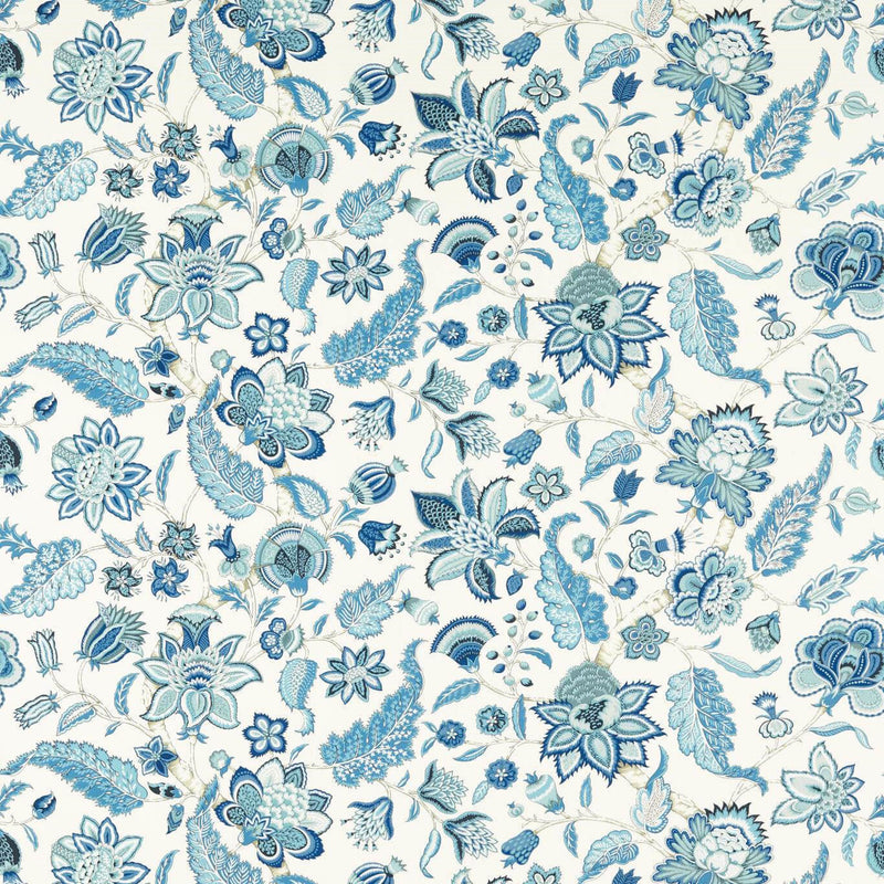 226936 Newnham Courtney Indoor Outdoor Prints Indigo Fabric by Sanderson