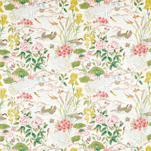 226968 Crane & Frog Water Garden Lotus Pink/Gosling Fabric by Sanderson