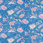 226972 Indienne Peacock Water Garden Blueberry Fabric by Sanderson