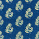 Water Dragon Garden Emperor Blue/Emerald Fabric by Sanderson