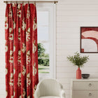 226977 Water Dragon Garden Cinnabar Red Fabric by Sanderson