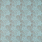 226980 Marigold Cornubia Sky/Chocolate Fabric by Morris & Co