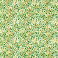Honeysuckle Cornubia Sky/Burnt Orange Fabric by Morris & Co