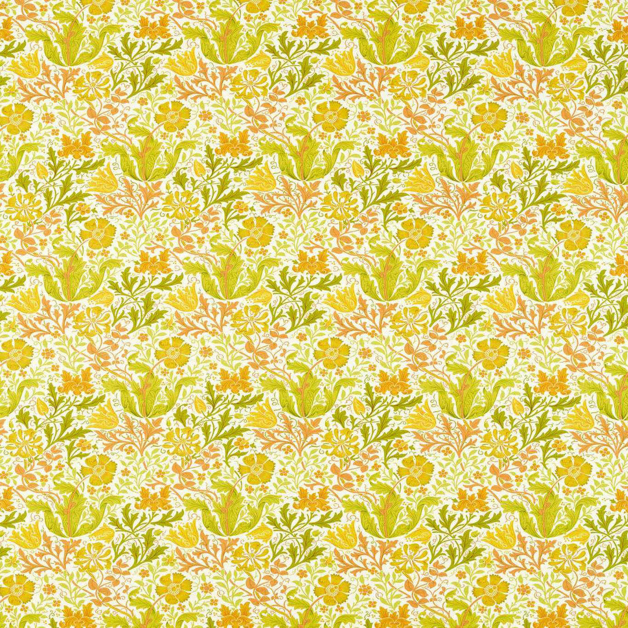 226989 Compton Spring Cornubia Summer Yellow Fabric by Morris & Co