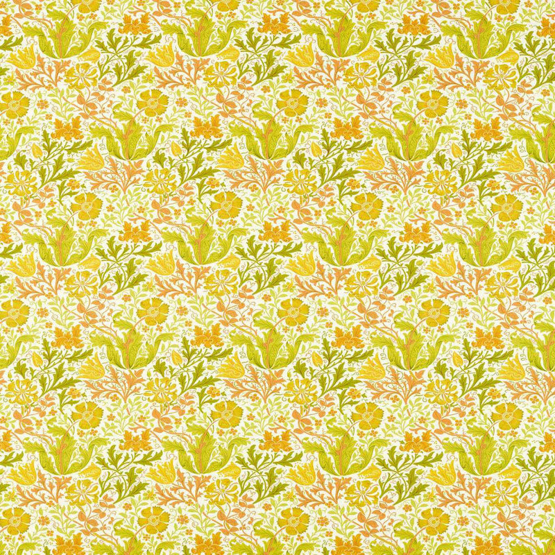 226989 Compton Spring Cornubia Summer Yellow Fabric by Morris & Co