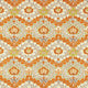 Merton Cornubia Burnt Orange/Chartreuse Fabric by Morris & Co