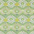 Merton Cornubia Leaf Green/Sky Fabric by Morris & Co