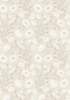 2269 Poppy Flow Beige and White Wallpaper by Boråstapeter