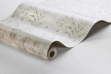 2269 Poppy Flow Beige and White Wallpaper by Boråstapeter