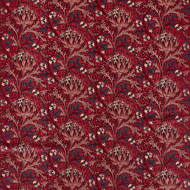 227001 Artichoke Velvet Wardle Velvets Barbed Berry Fabric by Morris & Co