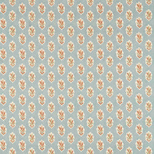 227074 Sessile Leaf Pinetum Prints Blue Clay Fabric by Sanderson