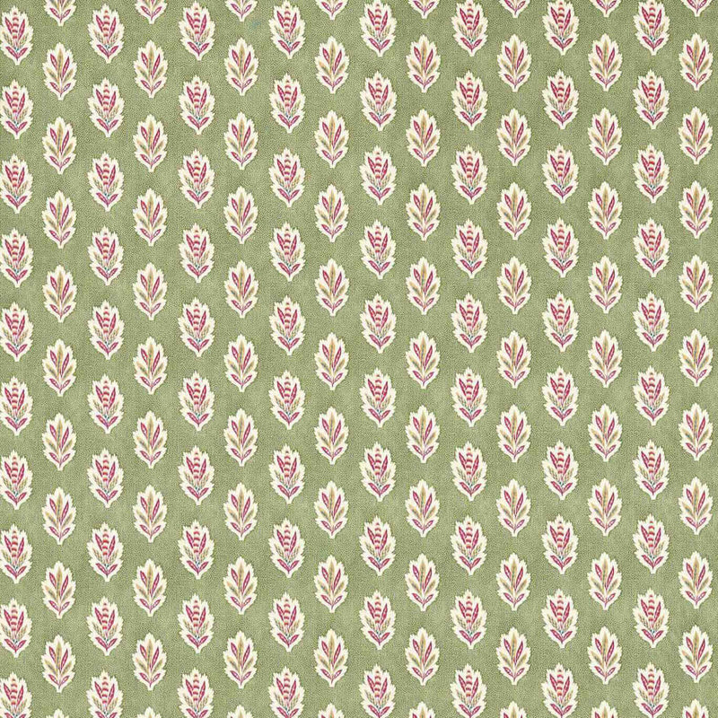 227075 Sessile Leaf Pinetum Prints Forest Green Fabric by Sanderson