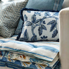 227077 Sessile Leaf Pinetum Prints Cornflower Fabric by Sanderson