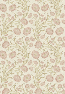 2270 Poppy Flow Pink and Beige Wallpaper by Boråstapeter