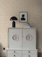 2270 Poppy Flow Pink and Beige Wallpaper by Boråstapeter