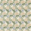 Chrysanthemum Outdoor-Performance Mineral/Cream Fabric by Morris & Co