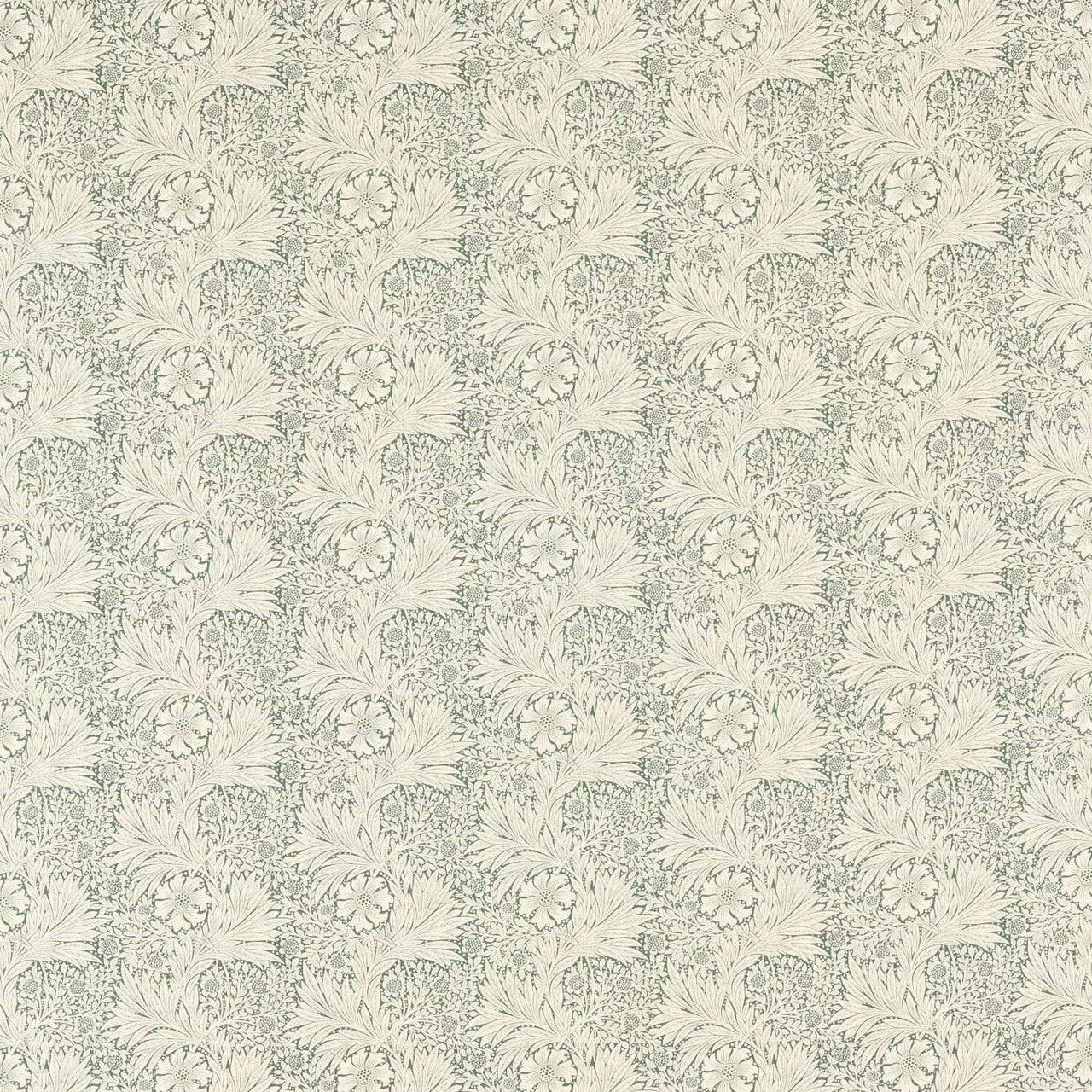 227106 Marigold Outdoor-Performance Soft Teal Fabric by Morris & Co