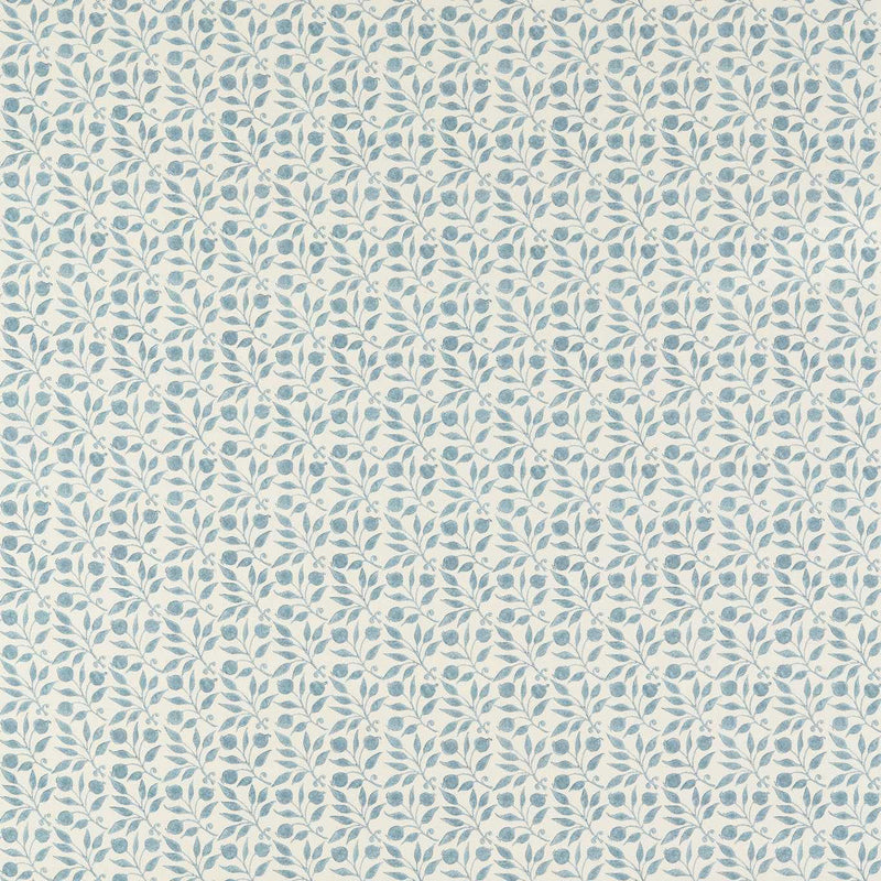 227108 Rosehip Outdoor-Performance Mineral Blue Fabric by Morris & Co