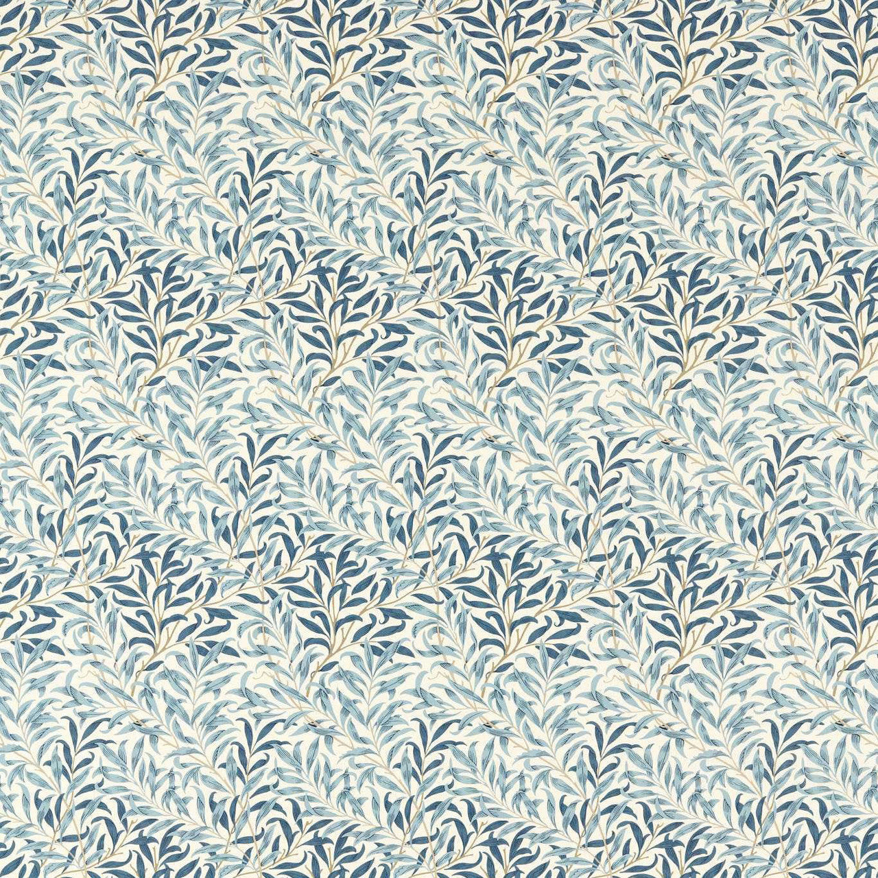 227111 Willow Bough Outdoor-Performance Indigo Fabric by Morris & Co