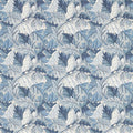 Acanthus Outdoor-Performance Indigo Fabric by Morris & Co