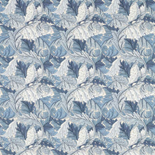 227115 Acanthus Outdoor-Performance Indigo Fabric by Morris & Co