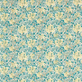 Honeysuckle Outdoor-Performance Teal/Soft Lemon Fabric by Morris & Co