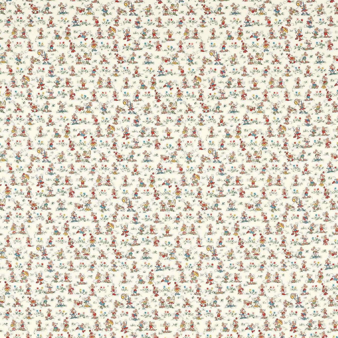 227141 Mickey & Minnie Disney Home Allsorts Fabric by Sanderson