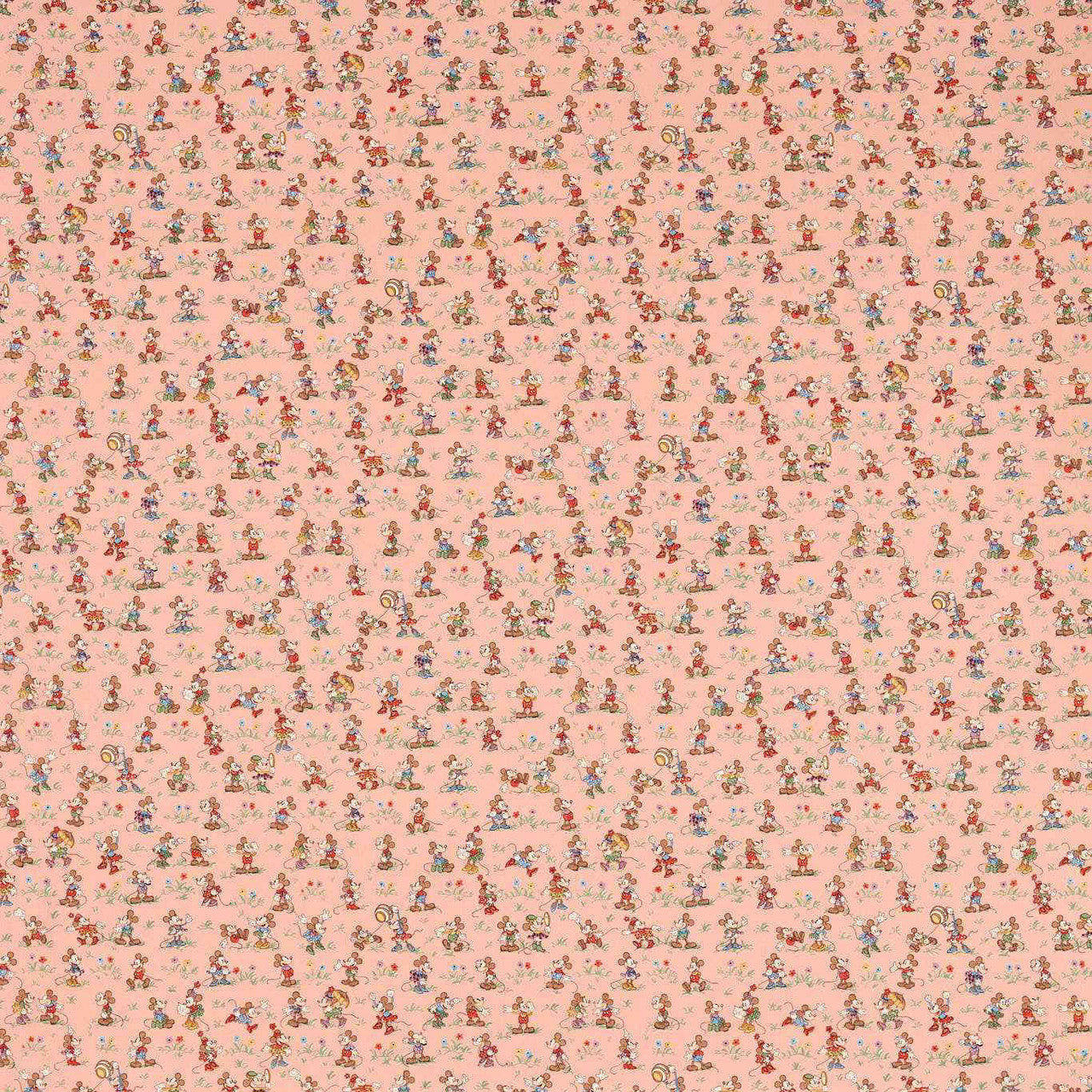 227143 Mickey & Minnie Disney Home Blancmange Fabric by Sanderson