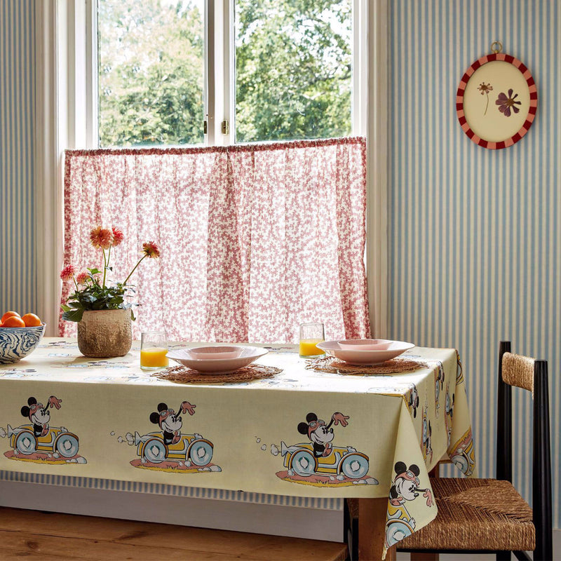 227148 Minnie on the Move Disney Home Sherbet Fabric by Sanderson