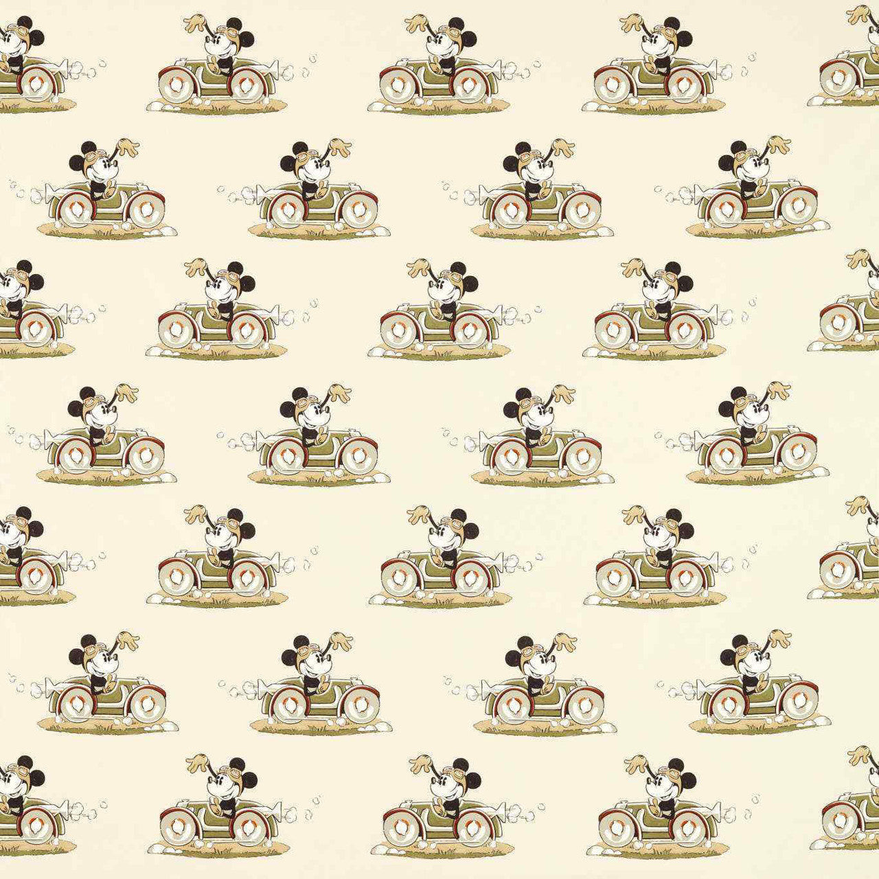 227149 Minnie on the Move Disney Home Babyccino Fabric by Sanderson