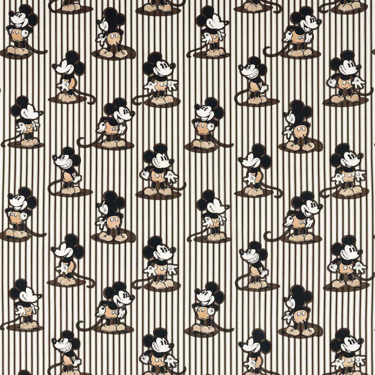 227151 Mickey Stripe Disney Home Humbug Fabric by Sanderson
