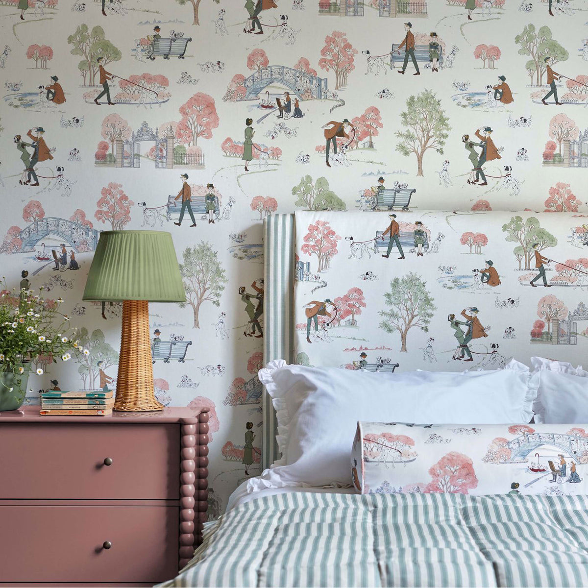 101 Dalmatians Disney Home Candy Floss Fabric by Sanderson