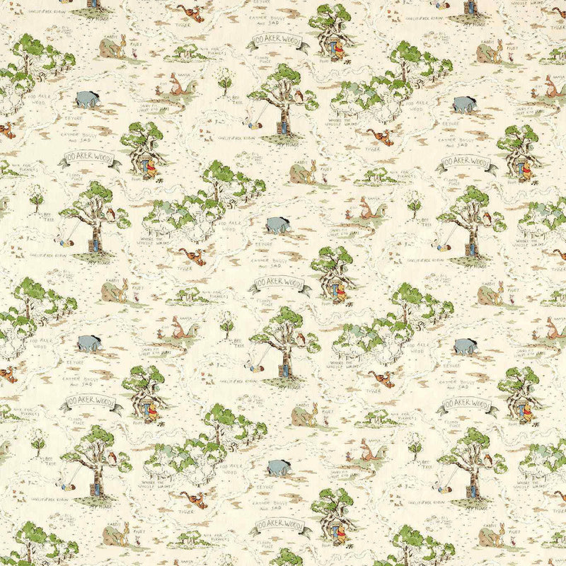 227170 Hundred Acre Wood Disney Home Cashew Fabric by Sanderson