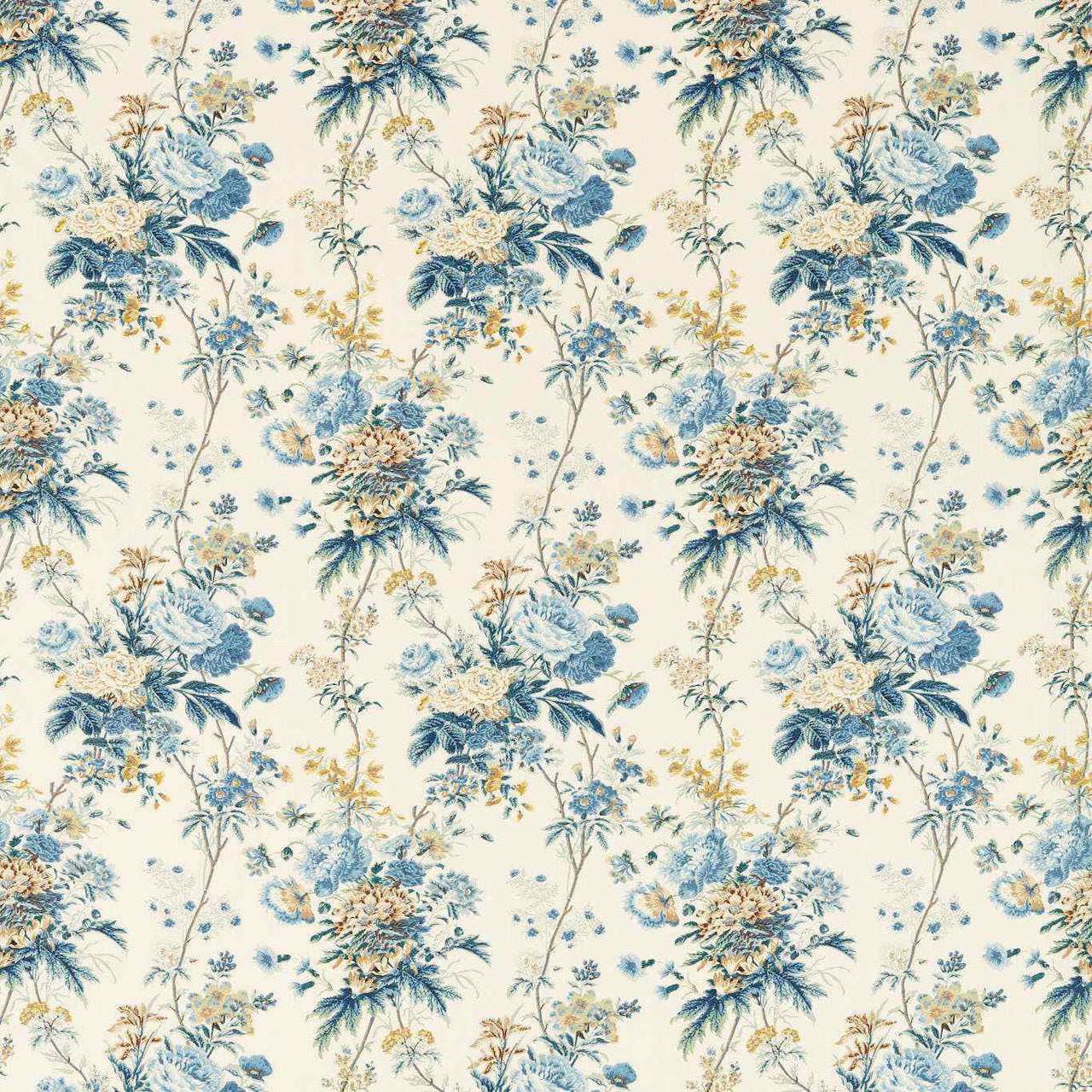 227172 Lakeland Paradis Giles Deacon Poppinjay/Lion Fabric by Sanderson