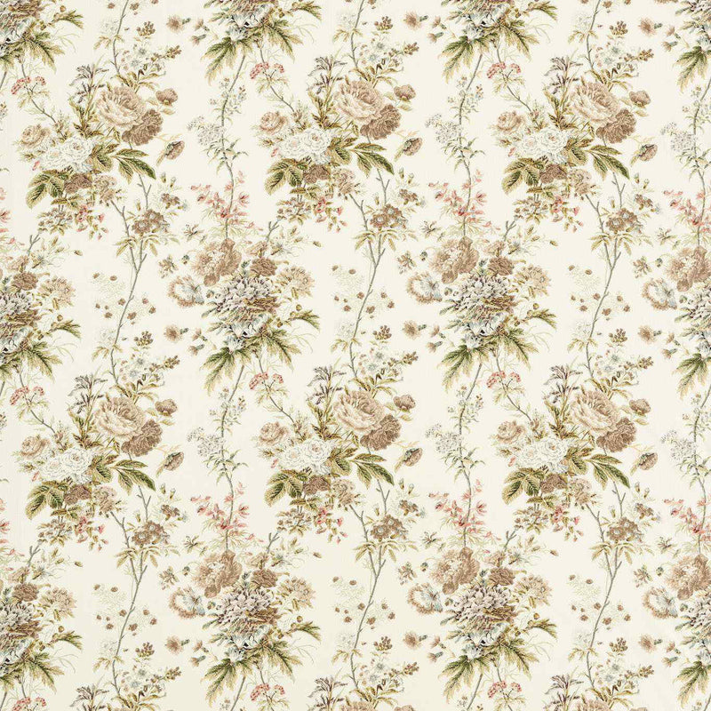 227174 Lakeland Paradis Giles Deacon Walnut Fabric by Sanderson