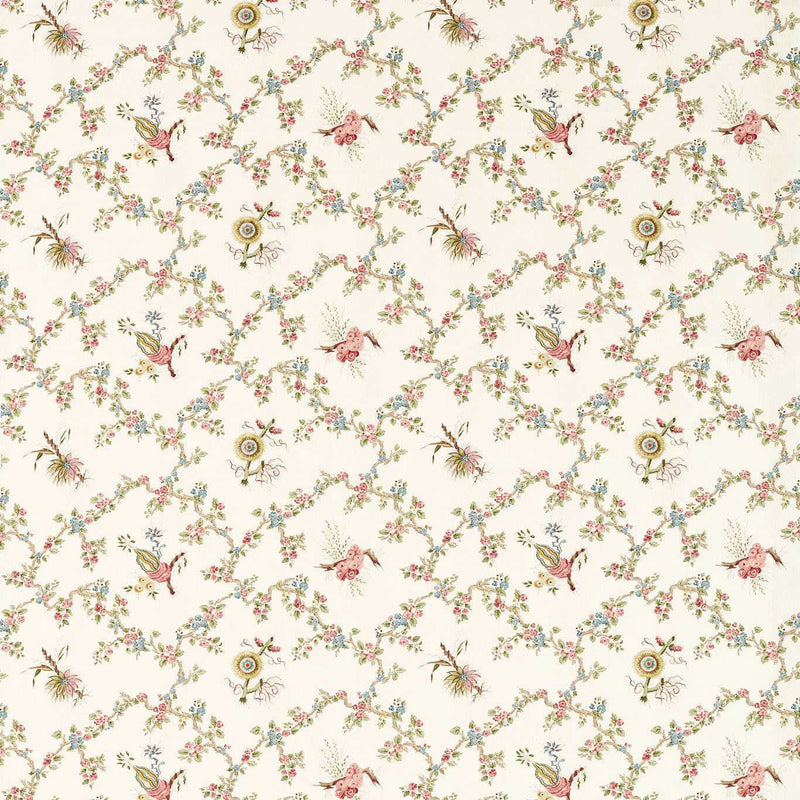 227179 Trelliage Giles Deacon Raspberry/Stone Fabric by Sanderson