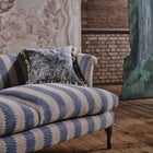 227181 Fringed Tulip Toile Giles Deacon Woad Fabric by Sanderson