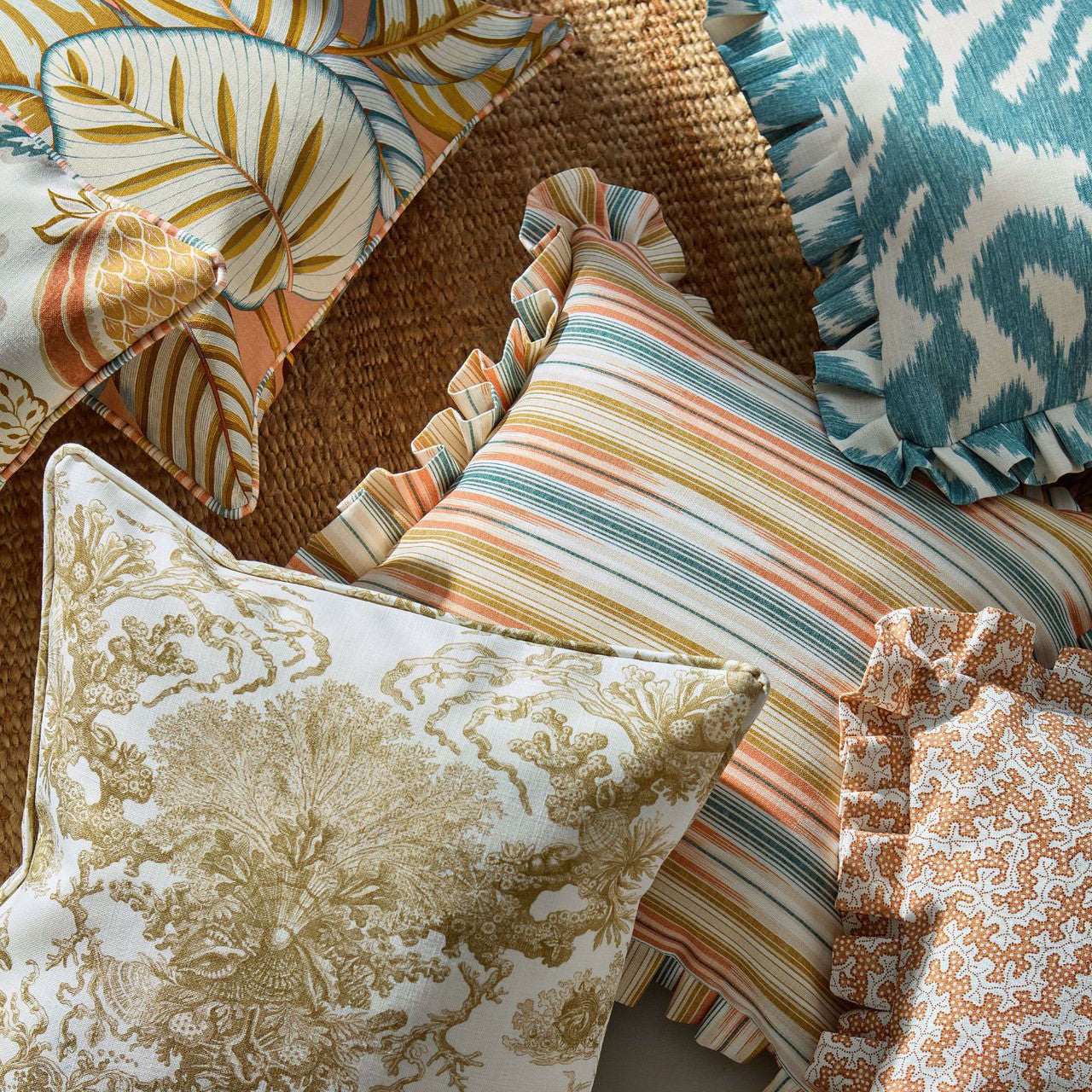 227188 Monterey Bay Indoor Outdoor Prints Sand Dollar Fabric by Sanderson