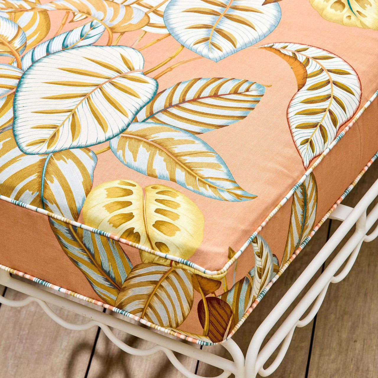 227190 Calathea Indoor Outdoor Prints Sandstone Fabric by Sanderson