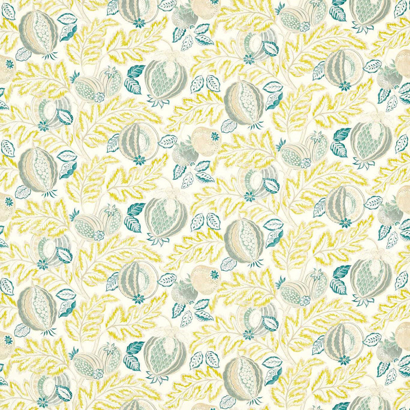 227196 Cantaloupe Indoor Outdoor Prints Seasalt/Quince Fabric by Sanderson