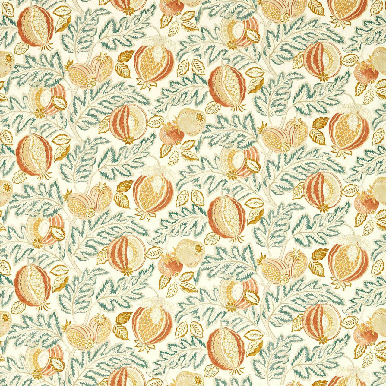 227197 Cantaloupe Indoor Outdoor Prints Sandstone/Agave Fabric by Sanderson