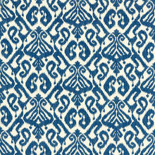 227199 Kasuri Indoor Outdoor Prints French Blue Fabric by Sanderson