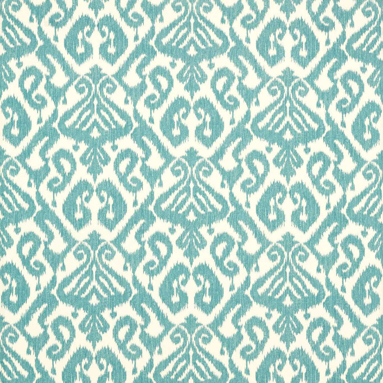 227200 Kasuri Indoor Outdoor Prints Lagoon Fabric by Sanderson