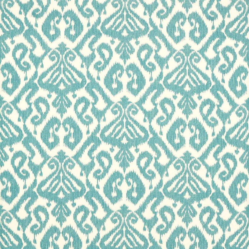 227200 Kasuri Indoor Outdoor Prints Lagoon Fabric by Sanderson