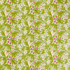 227209 Leicester Bedford Park Sour Green/Plum Fabric by Morris & Co