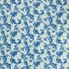 227210 Leicester Bedford Park Paradise Blue Fabric by Morris & Co