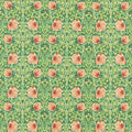 Pimpernel Bedford Park Shamrock/Watermelon Fabric by Morris & Co